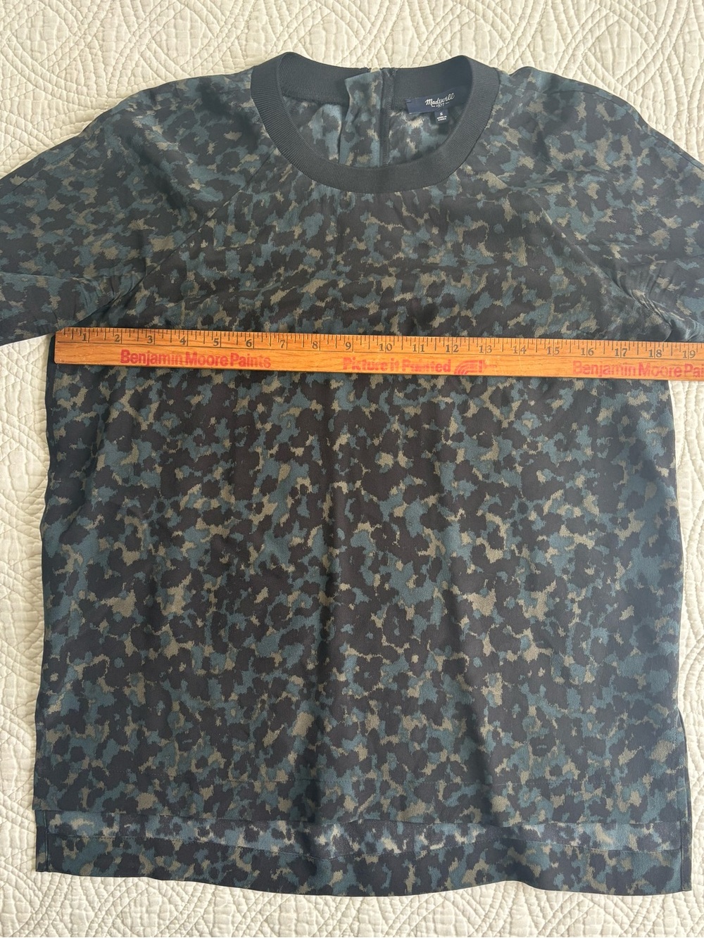 Madewell Silk Top Animal Print Small - Picture 3 of 8
